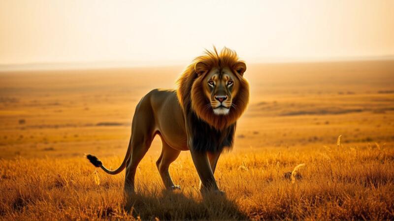 León majestuoso: fuerza, libertad y simbolismo oculto