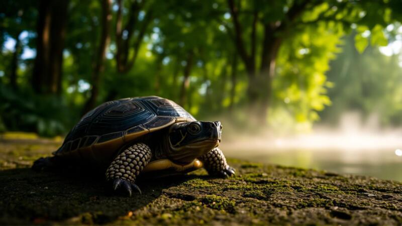 Tortuga soñadora: misterio y paz ancestral