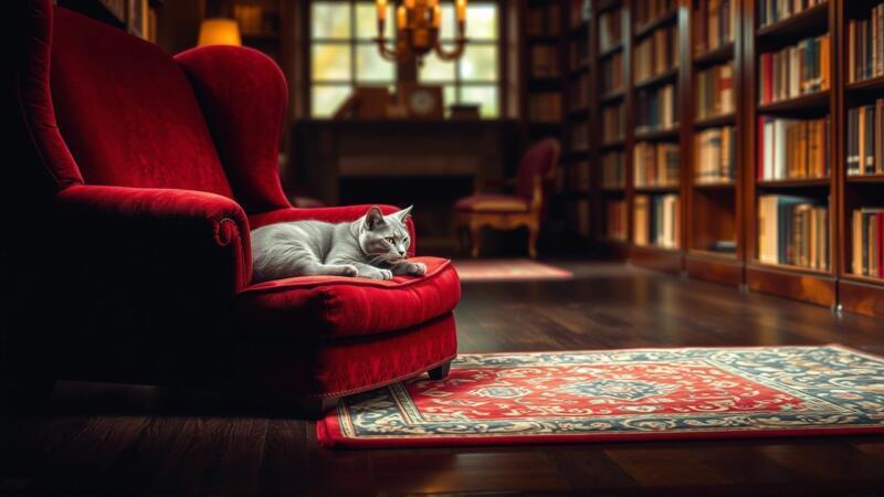 Gato en sillón, sueños inquietantes y símbolos