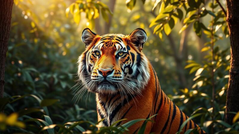 Tigre soñador: simbolismo oculto en la jungla