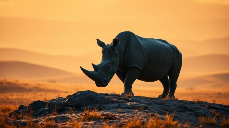 Rinoceronte solitario, sueños de sabiduria africana