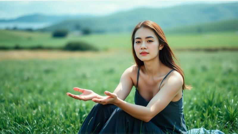 Sueño de vuelo: serenidad, esperanza, paisaje tranquilo