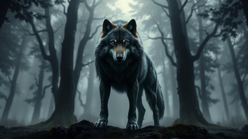 Zorro majestuoso: subconsciente, sueños, bosque melancólico