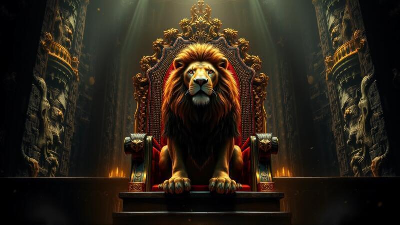León, trono, secretos de Sandy, grandeza