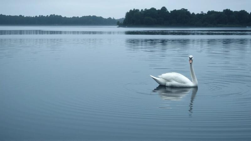 Cisnes, agua calma, sueños de amor
