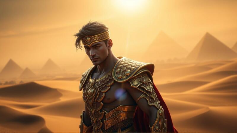 Guardián egipcio, sueños de divinidad y poder